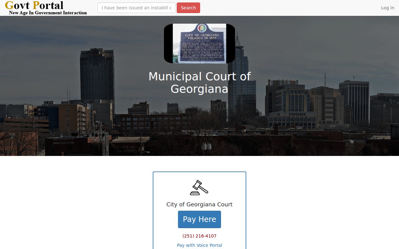 Butler County municipal court warrant Georgiana payment portal